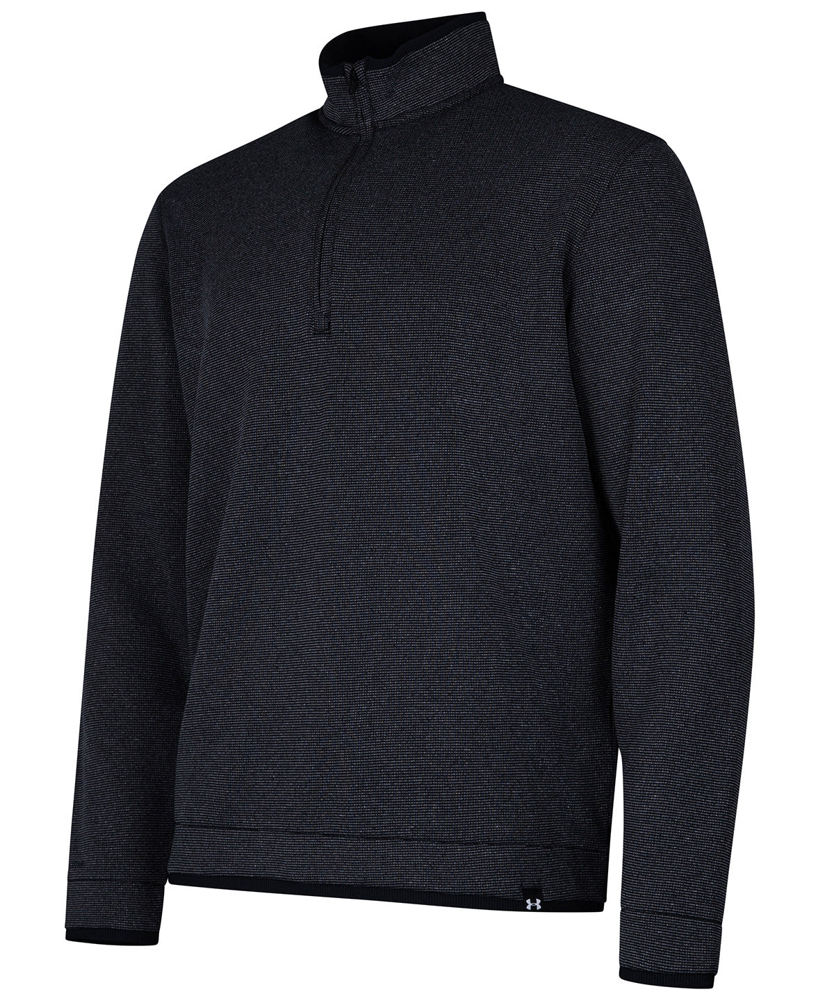 Tryck din logga på Fleece från Under Armour Golf - Anpassa UA storm sweaterfleece QZ LB i färgen Svart för företag, föreningar och privatpersoner