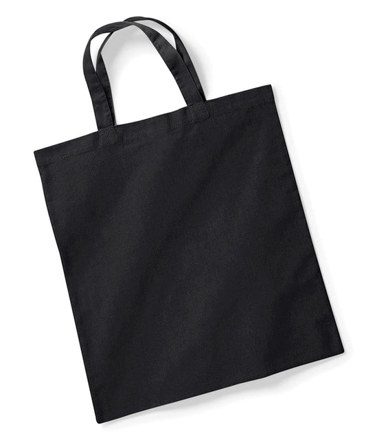 Tryck din logga på Väskor från Westford Mill - Anpassa Bag for Life - Short Handles i färgen för företag, föreningar och privatpersoner