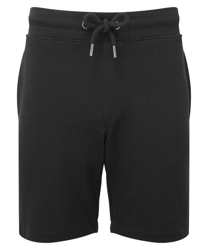 Tryck din logga på Shorts från Wombat - Anpassa Shorts i återvunnen Jersey för herrar i färgen Svart för företag, föreningar och privatpersoner