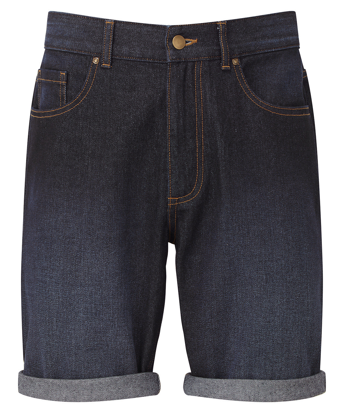 Tryck din logga på Shorts från Wombat - Anpassa Jeansshorts för herrar i färgen Mörkblå för företag, föreningar och privatpersoner