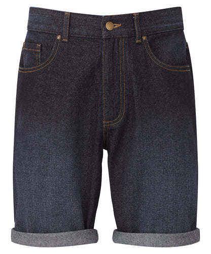 Tryck din logga på Shorts från Wombat - Anpassa Jeansshorts för herrar i färgen Mörkblå för företag, föreningar och privatpersoner
