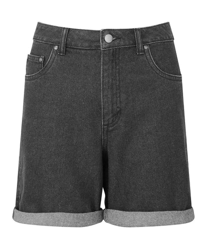 Tryck din logga på Shorts från Wombat - Anpassa Jeansshorts för damer i färgen Svart för företag, föreningar och privatpersoner