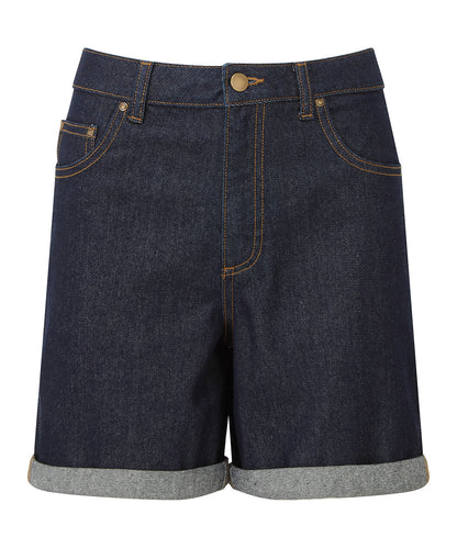 Tryck din logga på Shorts från Wombat - Anpassa Jeansshorts för damer i färgen Mörkblå för företag, föreningar och privatpersoner