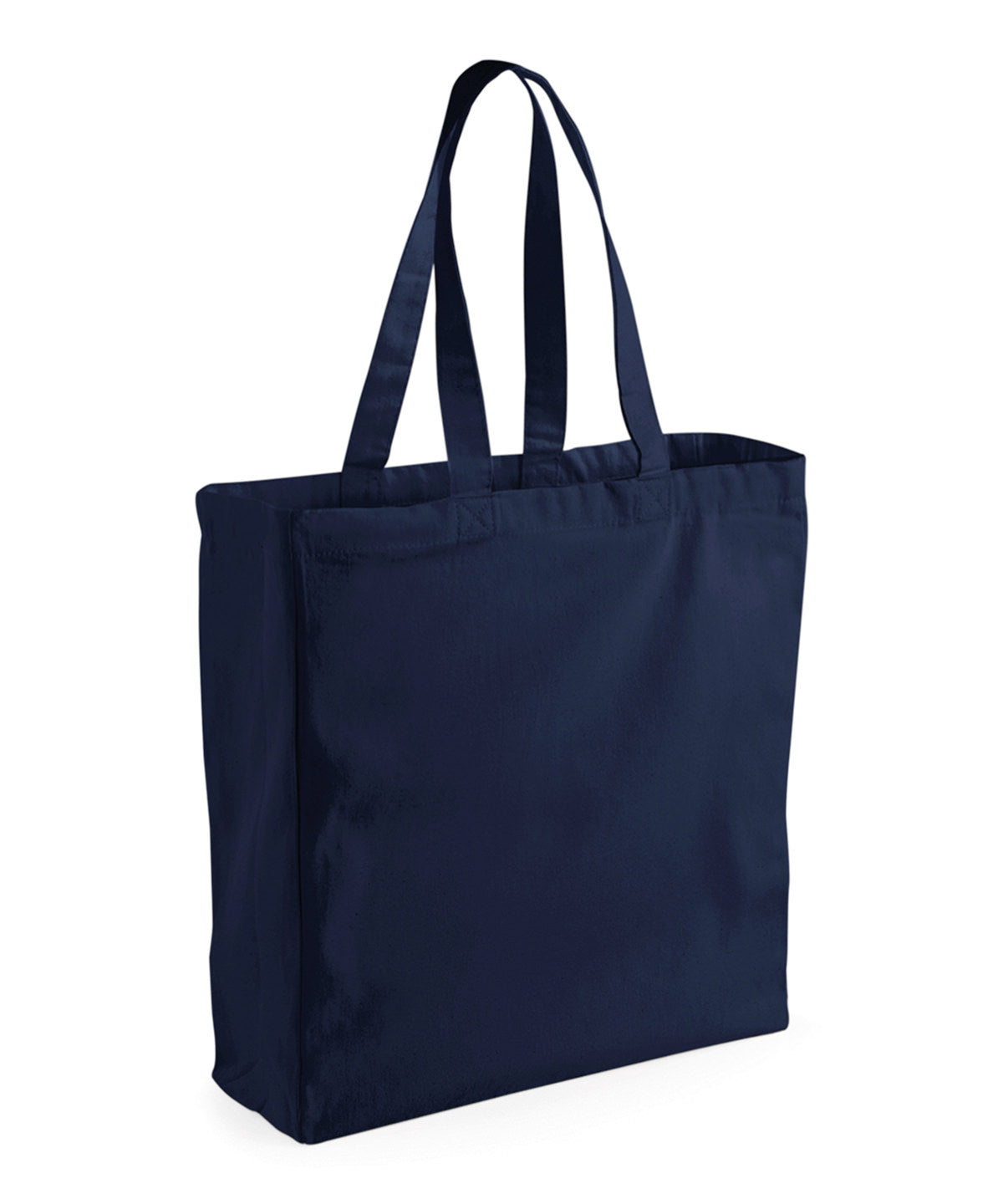 Tryck din logga på Väskor från Westford Mill - Anpassa Classic Canvas Shopper i färgen Marinblå One Size för företag, föreningar och privatpersoner
