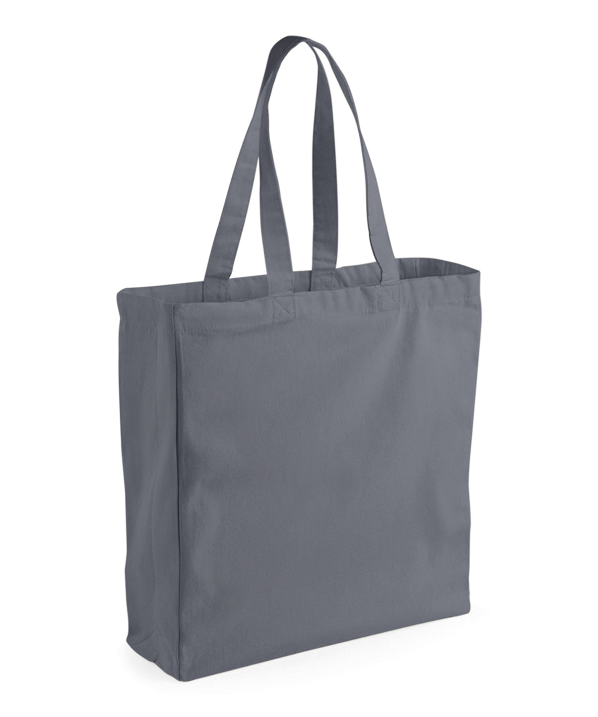 Tryck din logga på Väskor från Westford Mill - Anpassa Classic Canvas Shopper i färgen Mörkgrå One Size för företag, föreningar och privatpersoner