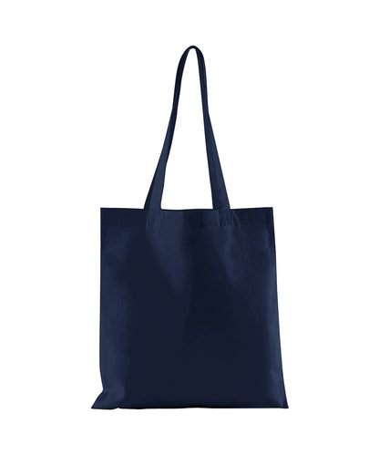 Tryck din logga på Väskor från Westford Mill - Anpassa EarthAware Organic Bag for Life i färgen Marinblå One Size för företag, föreningar och privatpersoner