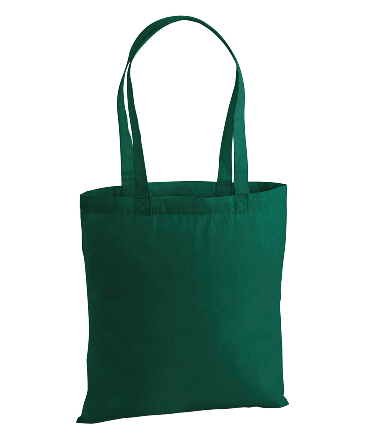 Tryck din logga på Väskor från Westford Mill - Anpassa Premium Cotton Tote i färgen Djup grön One Size för företag, föreningar och privatpersoner