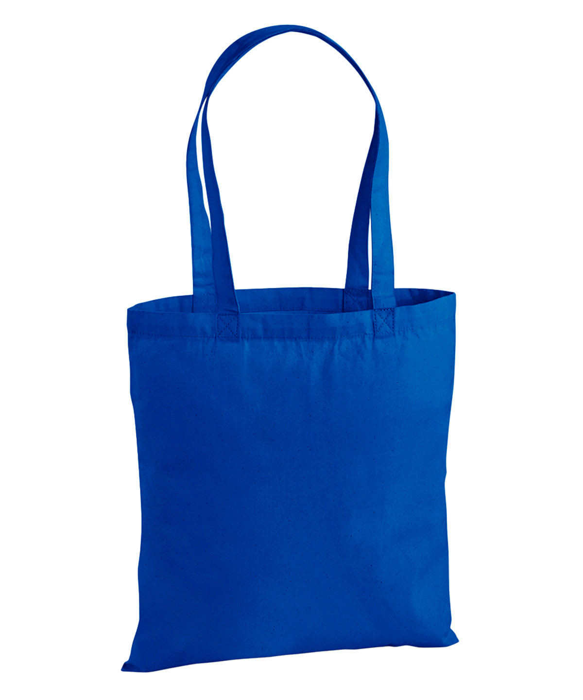 Tryck din logga på Väskor från Westford Mill - Anpassa Premium Cotton Tote i färgen Royal One Size för företag, föreningar och privatpersoner