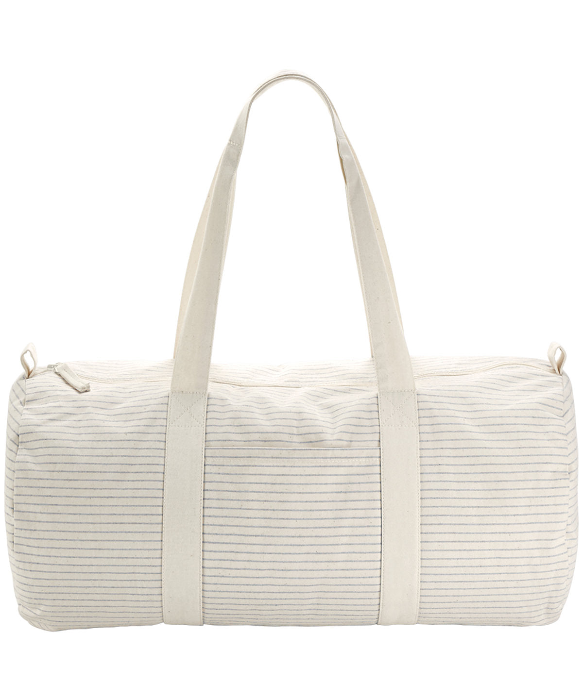 Tryck din logga på Väskor från Westford Mill - Anpassa EarthAware Organic Breton Stripe Tote i färgen Mellangrå One Size för företag, föreningar och privatpersoner