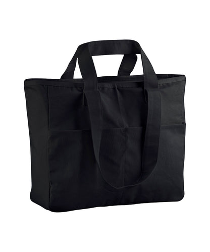 Tryck din logga på Väskor från Westford Mill - Anpassa Dual-Handle Cargo Bag i färgen Svart One Size för företag, föreningar och privatpersoner