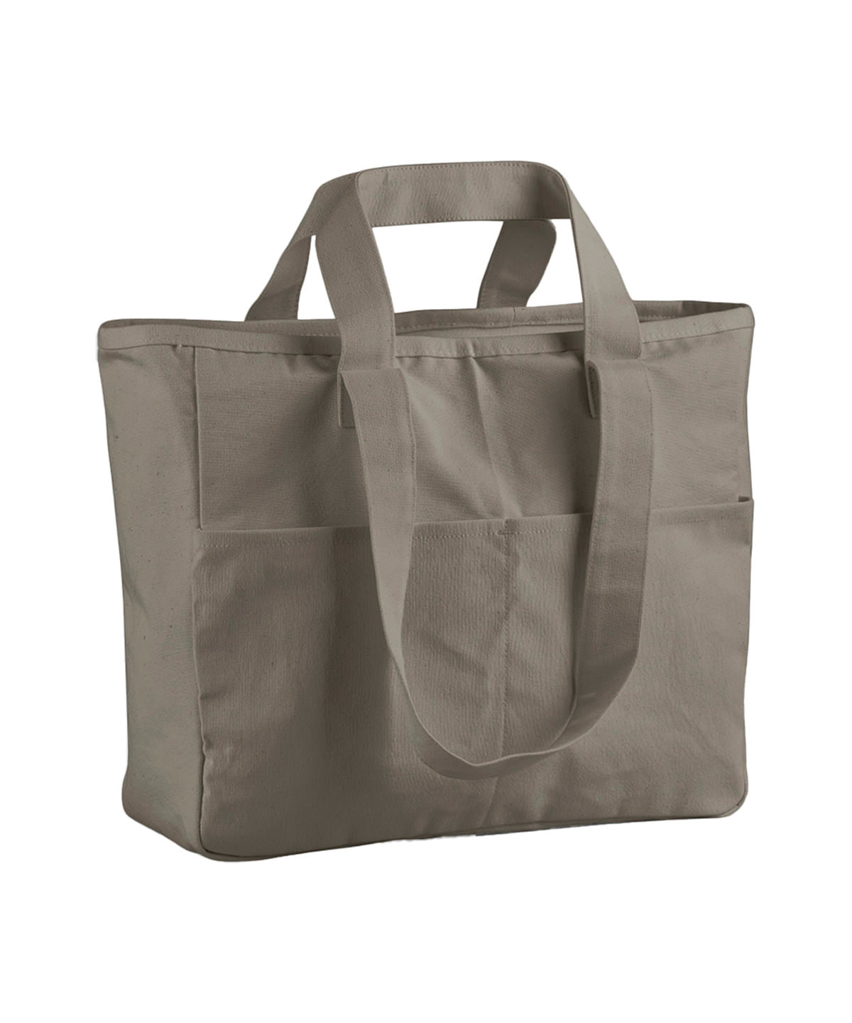 Tryck din logga på Väskor från Westford Mill - Anpassa Dual-Handle Cargo Bag i färgen Mellangrå One Size för företag, föreningar och privatpersoner