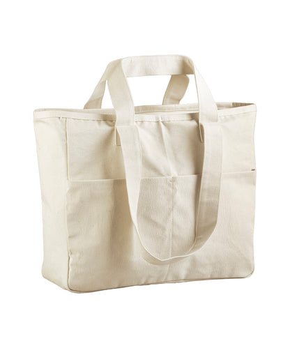 Tryck din logga på Väskor från Westford Mill - Anpassa Dual-Handle Cargo Bag i färgen Naturligt One Size för företag, föreningar och privatpersoner