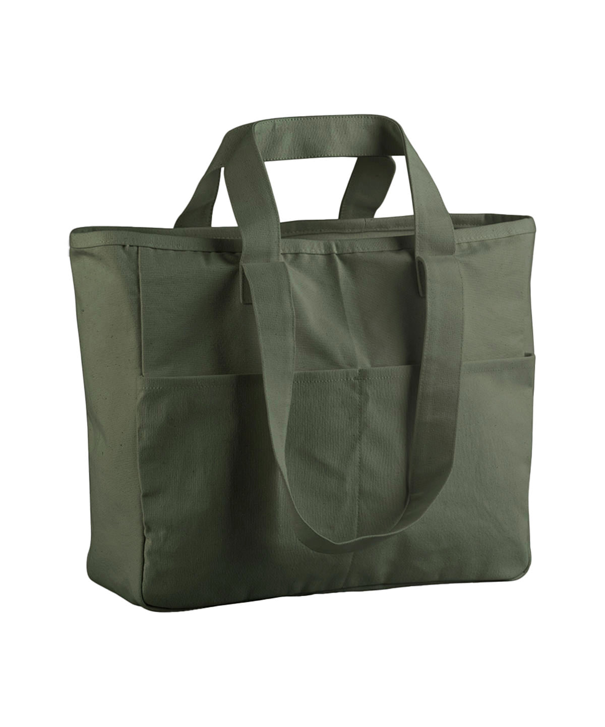 Tryck din logga på Väskor från Westford Mill - Anpassa Dual-Handle Cargo Bag i färgen Oliv One Size för företag, föreningar och privatpersoner