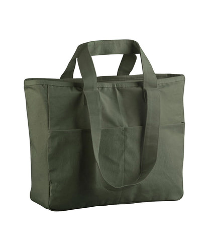 Tryck din logga på Väskor från Westford Mill - Anpassa Dual-Handle Cargo Bag i färgen Oliv One Size för företag, föreningar och privatpersoner
