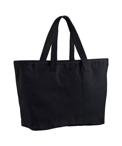 Tryck din logga på Väskor från Westford Mill - Anpassa Oversized Heavy Canvas Tote i färgen Svart One Size för företag, föreningar och privatpersoner