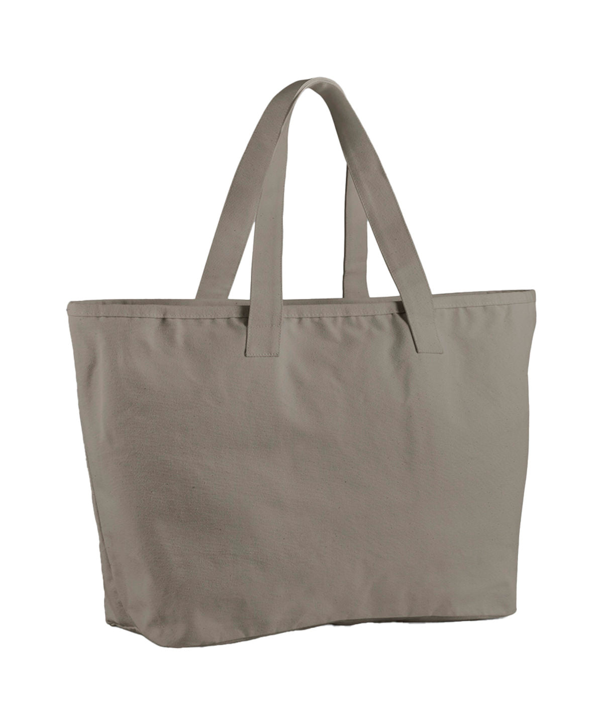 Tryck din logga på Väskor från Westford Mill - Anpassa Oversized Heavy Canvas Tote i färgen Mellangrå One Size för företag, föreningar och privatpersoner
