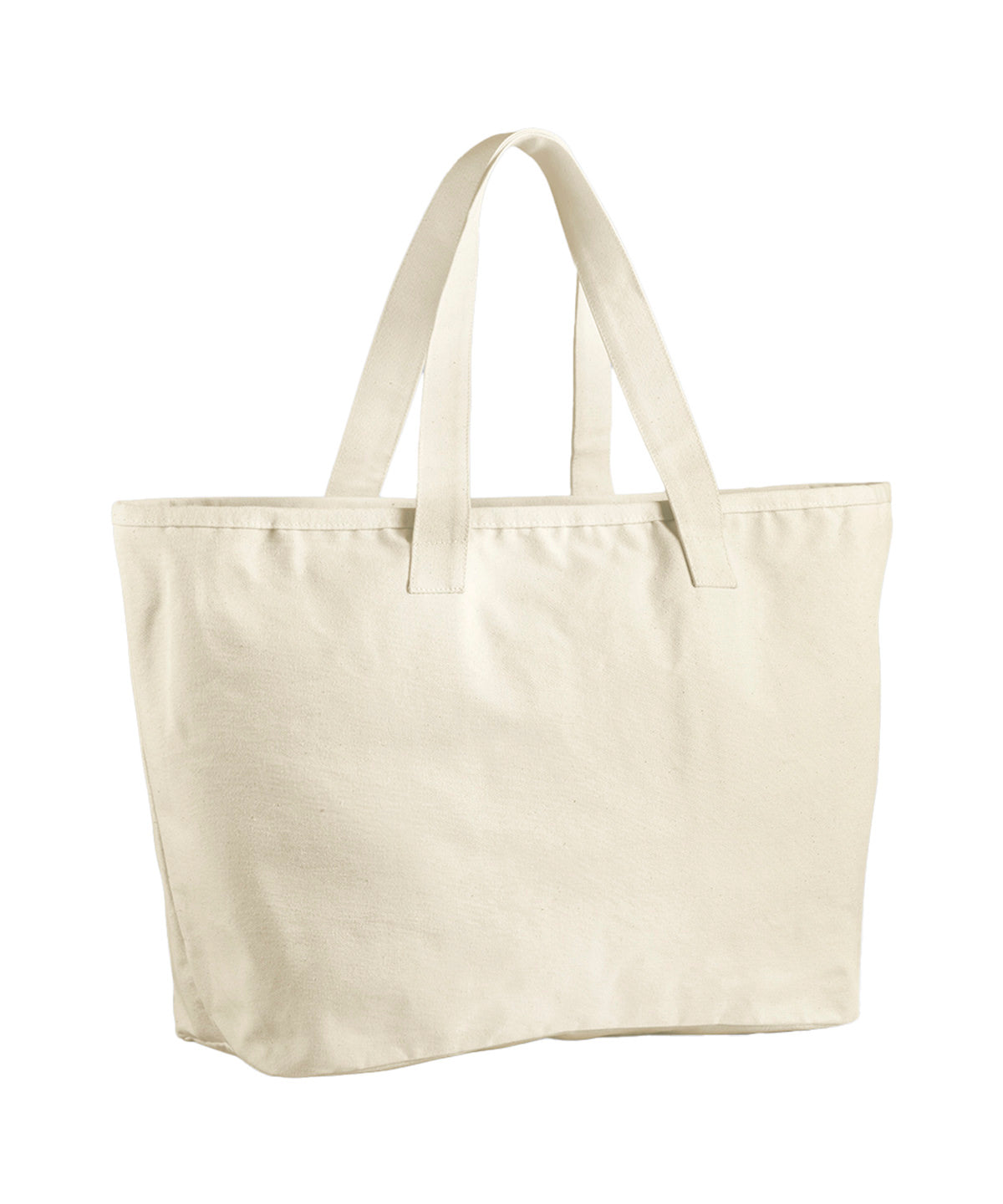 Tryck din logga på Väskor från Westford Mill - Anpassa Oversized Heavy Canvas Tote i färgen Naturligt One Size för företag, föreningar och privatpersoner