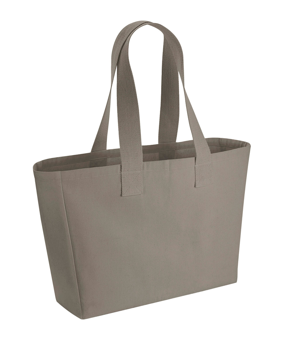 Tryck din logga på Väskor från Westford Mill - Anpassa Canvas Everyday Bag i färgen Mellangrå One Size för företag, föreningar och privatpersoner