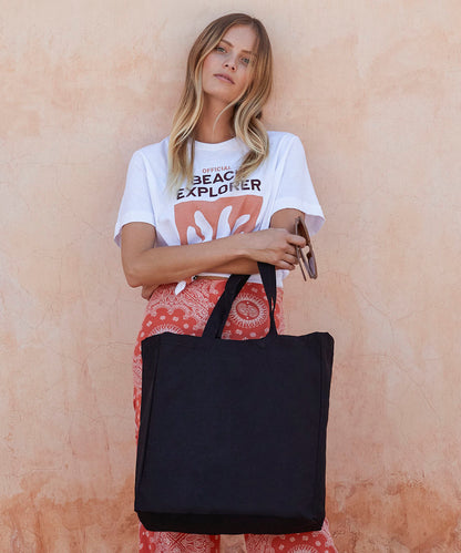 Tryck din logga på Väskor från Westford Mill - Anpassa Fairtrade Cotton Classic Shopper i färgen för företag, föreningar och privatpersoner
