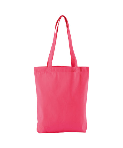 Tryck din logga på Väskor från Westford Mill - Anpassa Westford Mill - EarthAware Organic Twill Tote i färgen Mellanrosa One Size för företag, föreningar och privatpersoner