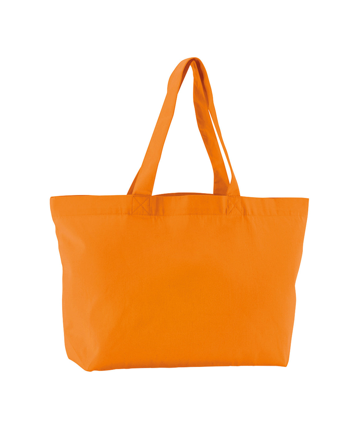 Tryck din logga på Väskor från Westford Mill - Anpassa EarthAware Organic Twill Shopper i färgen Mellan Orange One Size för företag, föreningar och privatpersoner