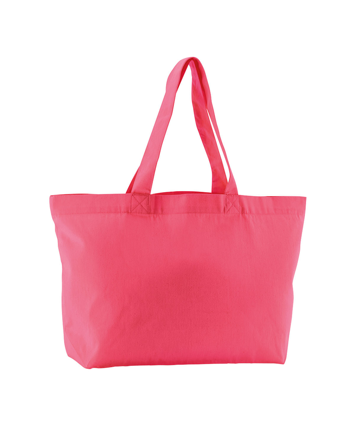 Tryck din logga på Väskor från Westford Mill - Anpassa EarthAware Organic Twill Shopper i färgen Mellanrosa One Size för företag, föreningar och privatpersoner