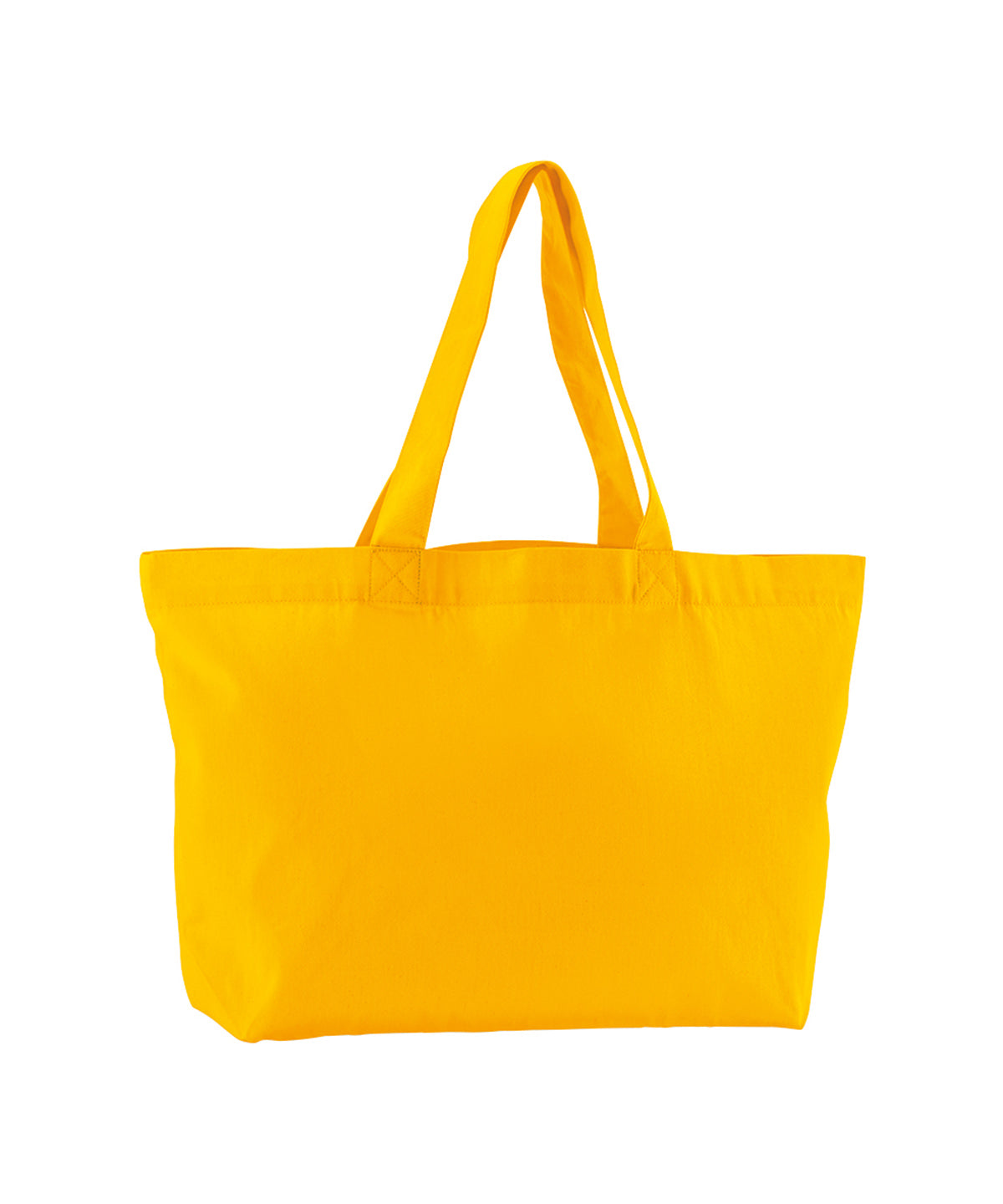 Tryck din logga på Väskor från Westford Mill - Anpassa EarthAware Organic Twill Shopper i färgen Mellan gul One Size för företag, föreningar och privatpersoner