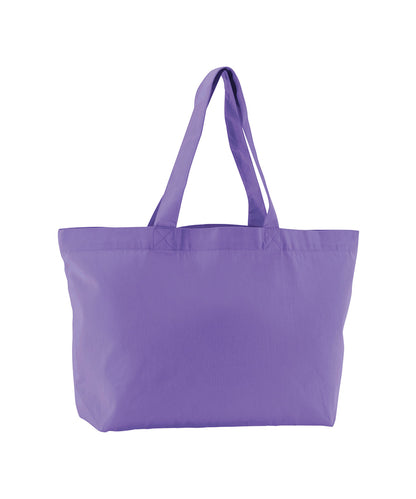 Tryck din logga på Väskor från Westford Mill - Anpassa EarthAware Organic Twill Shopper i färgen Ljus lila One Size för företag, föreningar och privatpersoner