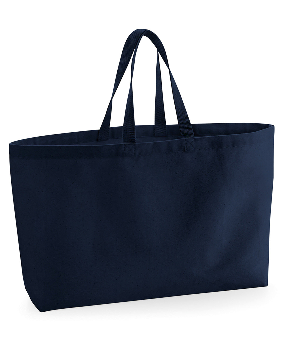 Tryck din logga på Väskor från Westford Mill - Anpassa Oversized Canvas Tote i färgen Marinblå One Size för företag, föreningar och privatpersoner