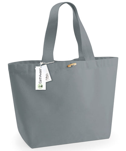 Tryck din logga på Väskor från Westford Mill - Anpassa EarthAware Organic Marine Tote XL i färgen Ljusgrå One Size för företag, föreningar och privatpersoner