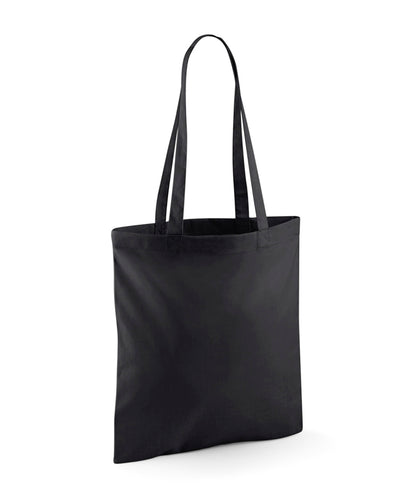 Tryck din logga på Väskor från Westford Mill - Anpassa Westford Mill - Recycled Cotton Tote i färgen Svart One Size för företag, föreningar och privatpersoner