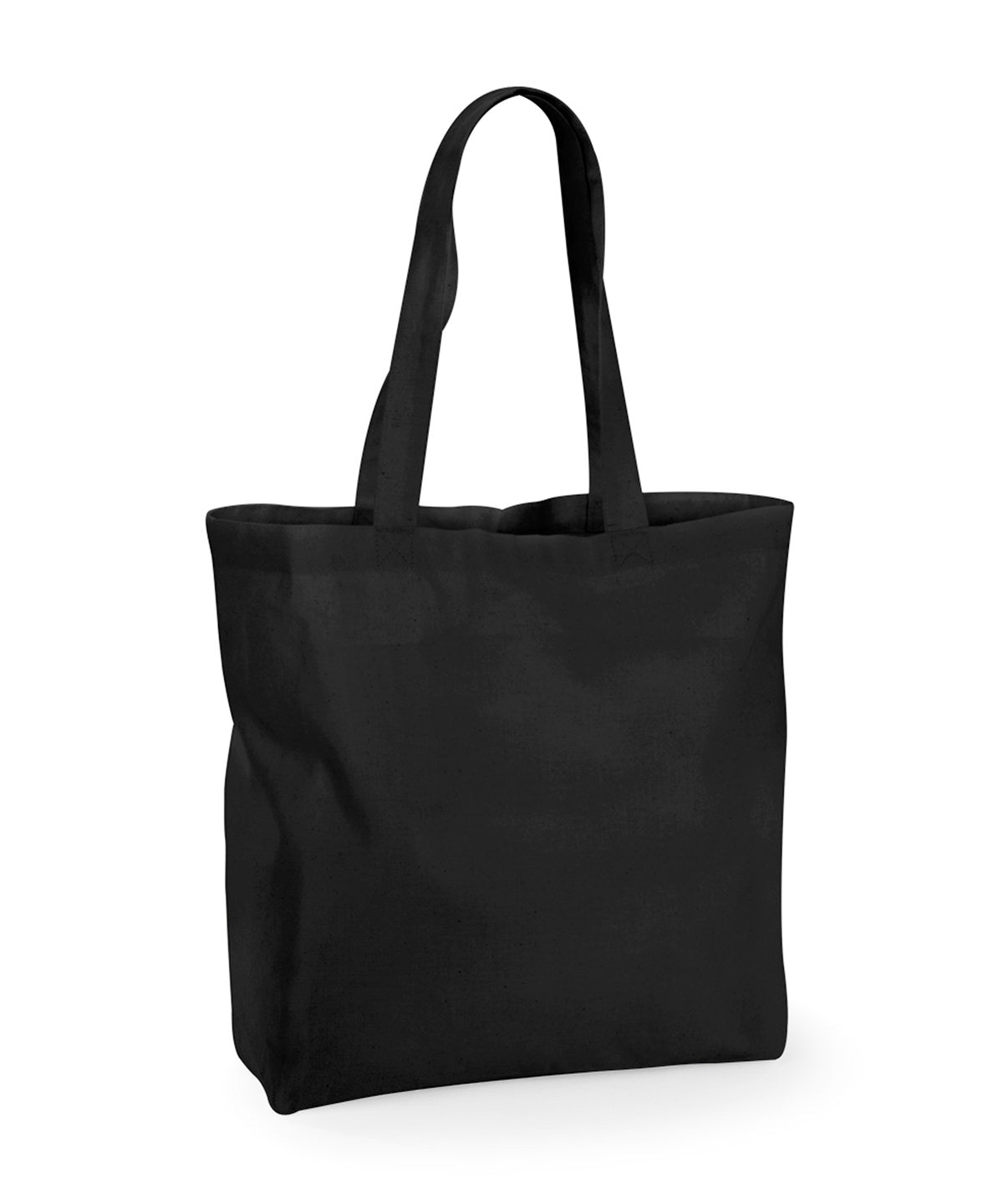 Tryck din logga på Väskor från Westford Mill - Anpassa Westford Mill - Recycled Cotton Maxi Tote i färgen Svart One Size för företag, föreningar och privatpersoner