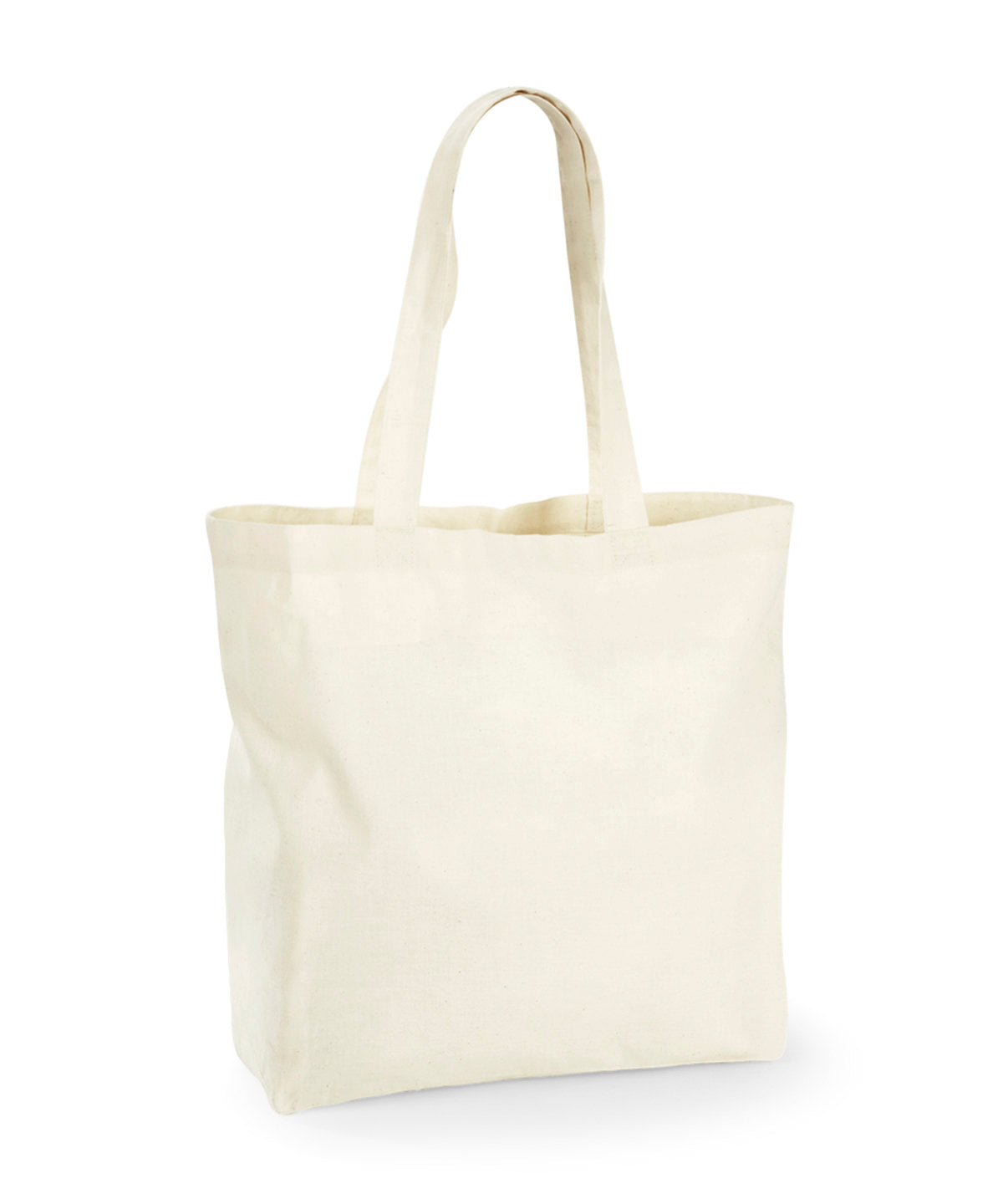 Tryck din logga på Väskor från Westford Mill - Anpassa Westford Mill - Recycled Cotton Maxi Tote i färgen Naturligt One Size för företag, föreningar och privatpersoner