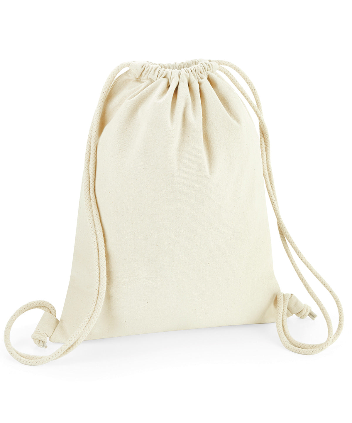 Tryck din logga på Väskor från Westford Mill - Anpassa Revive Recycled Gymsac i färgen Naturligt One Size för företag, föreningar och privatpersoner