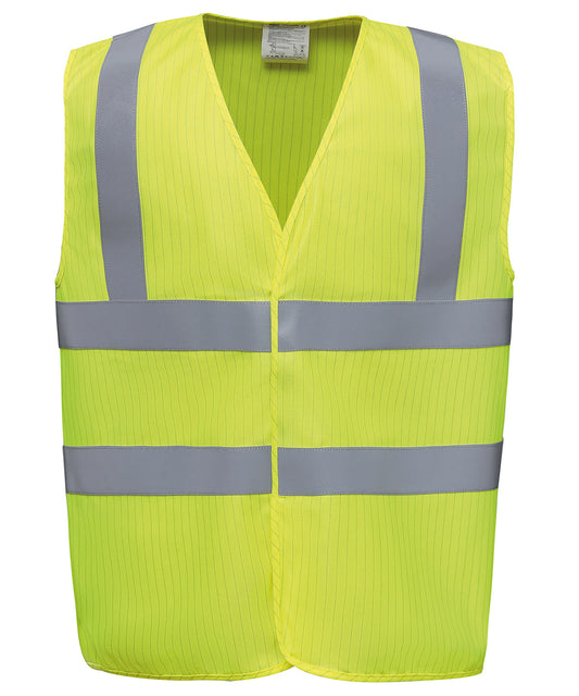 Tryck din logga på Skyddsvästar från Yoko - Anpassa Hi-vis flamskyddad antistatisk väst i färgen för företag, föreningar och privatpersoner