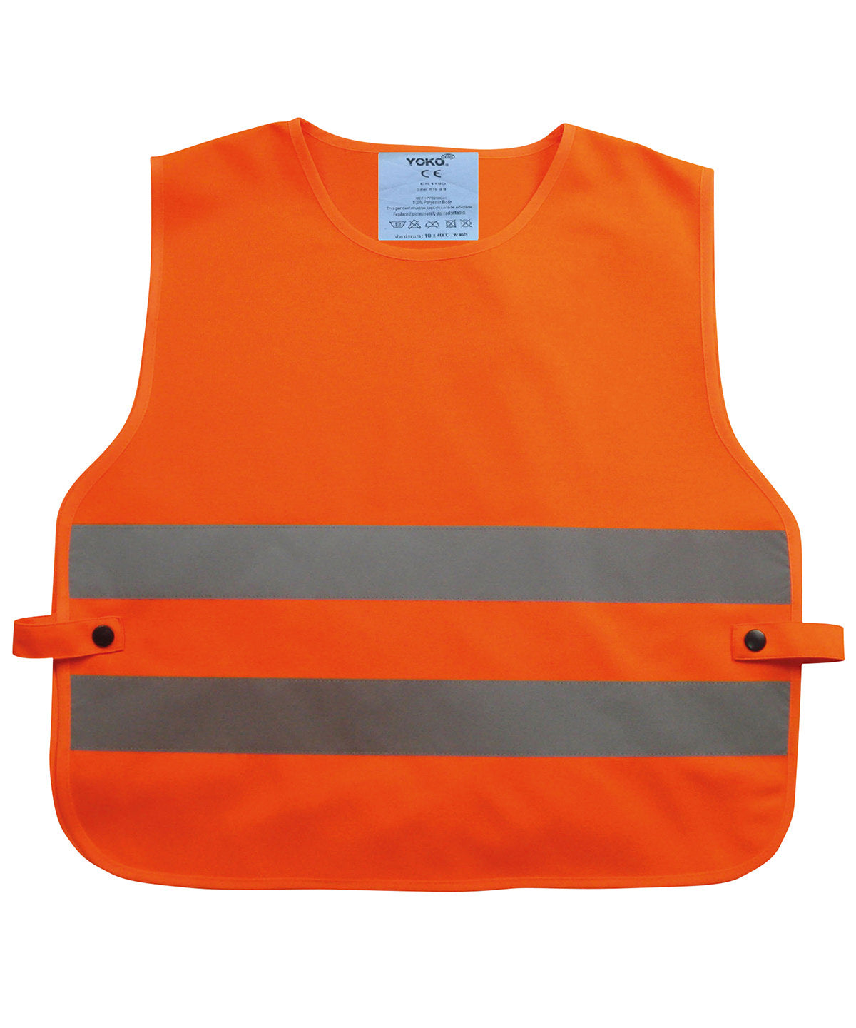 Tryck din logga på Tabarder från Yoko - Anpassa Barn hi-vis 2-bands tabard i färgen för företag, föreningar och privatpersoner