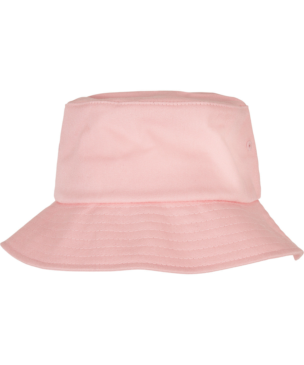 Tryck din logga på Hattar från Flexfit by Yupoong - Anpassa Flexfit bucket hat i bomullstwill i färgen Ljusrosa One Size för företag, föreningar och privatpersoner