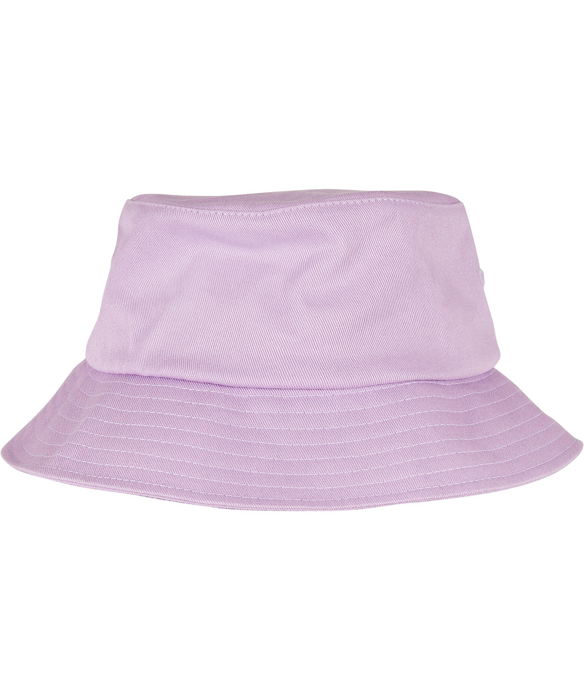 Tryck din logga på Hattar från Flexfit by Yupoong - Anpassa Flexfit bucket hat i bomullstwill i färgen Ljus lila One Size för företag, föreningar och privatpersoner