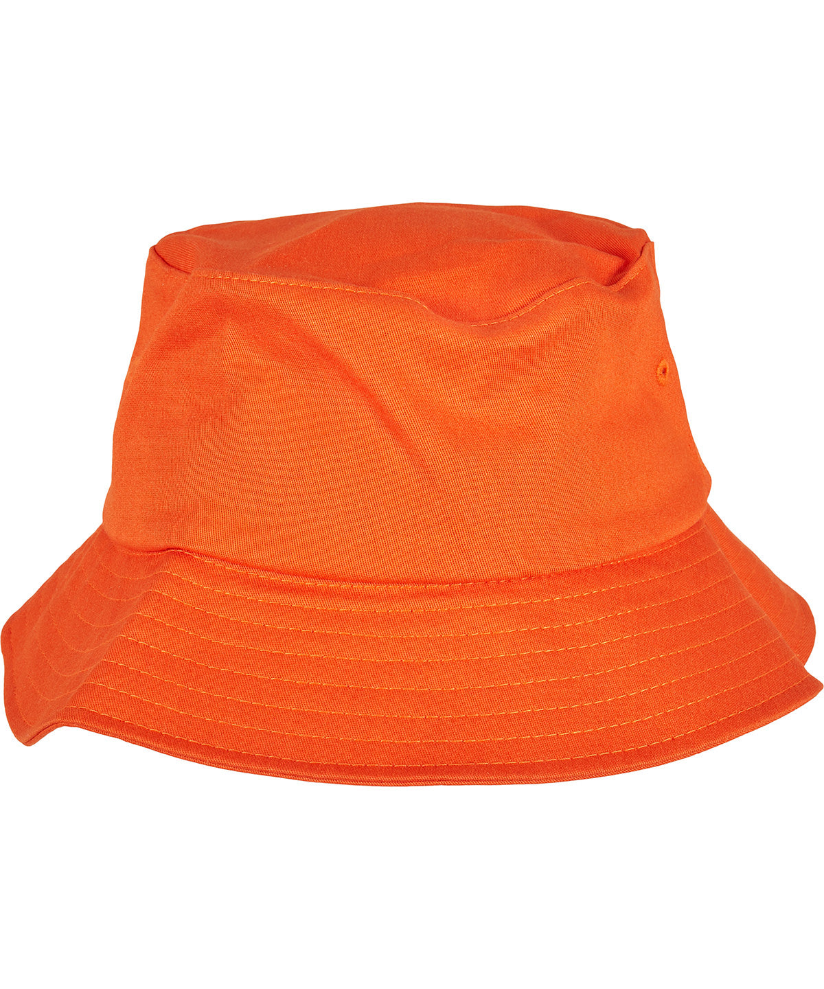Tryck din logga på Hattar från Flexfit by Yupoong - Anpassa Flexfit bucket hat i bomullstwill i färgen Mellan Orange One Size för företag, föreningar och privatpersoner