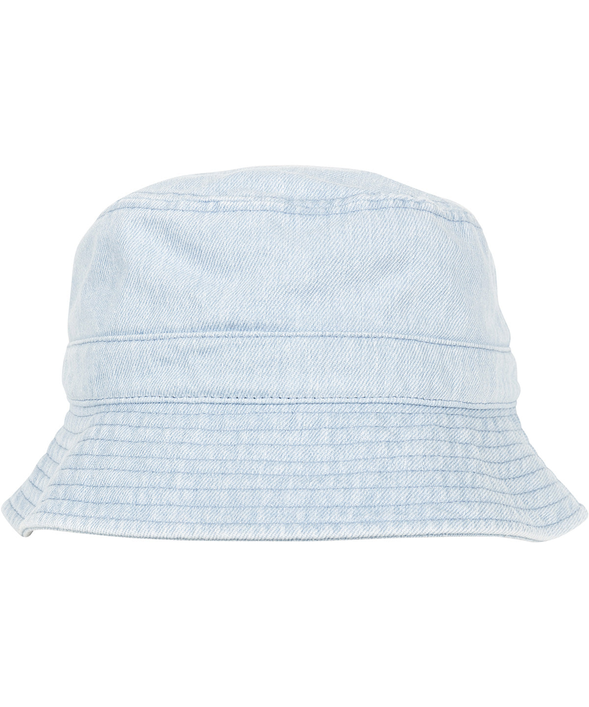 Tryck din logga på Hattar från Flexfit by Yupoong - Anpassa Hatt med bucket i denim i färgen för företag, föreningar och privatpersoner