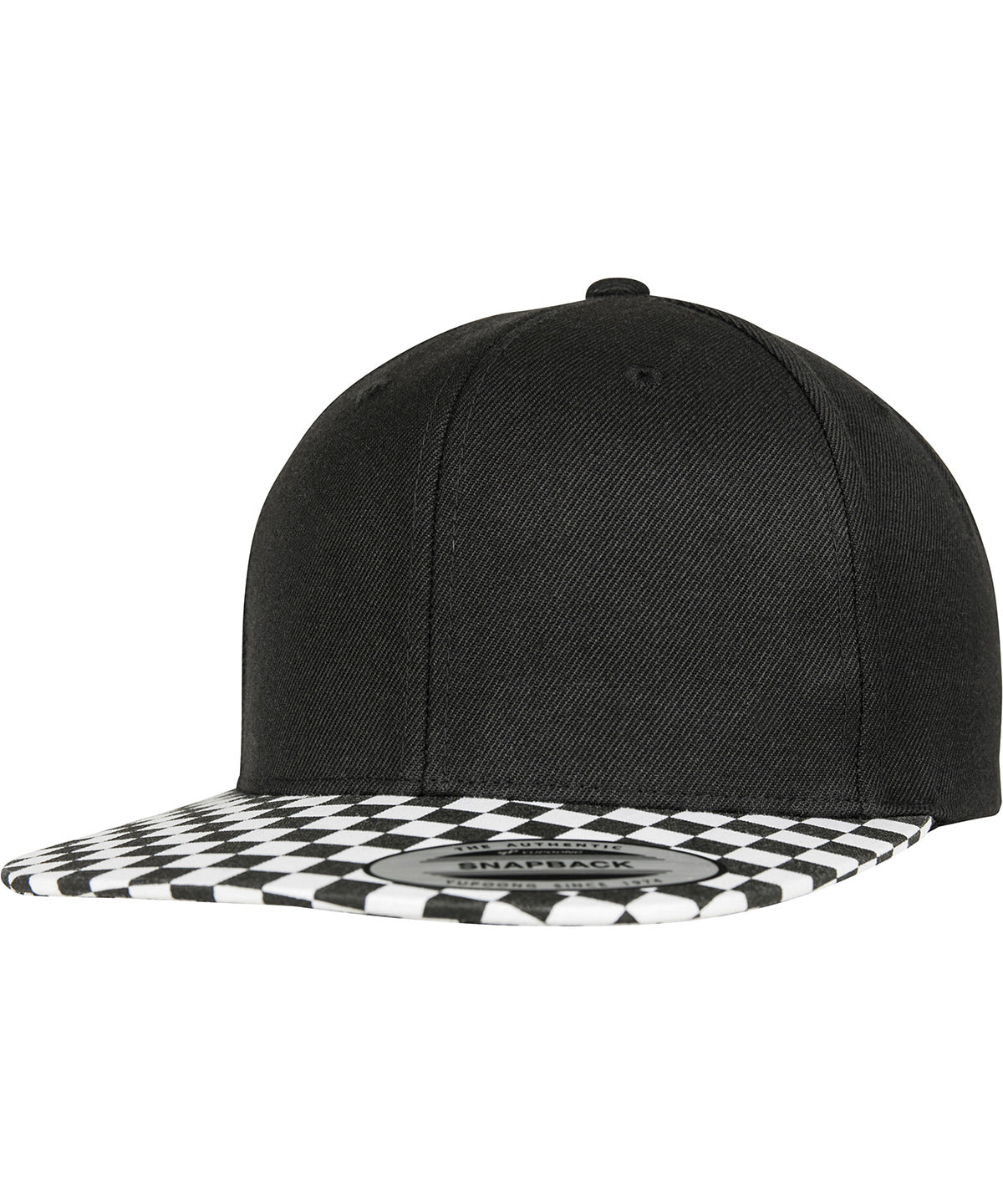 Tryck din logga på Kepsar från Flexfit by Yupoong - Anpassa Checkerboard snapback i färgen för företag, föreningar och privatpersoner
