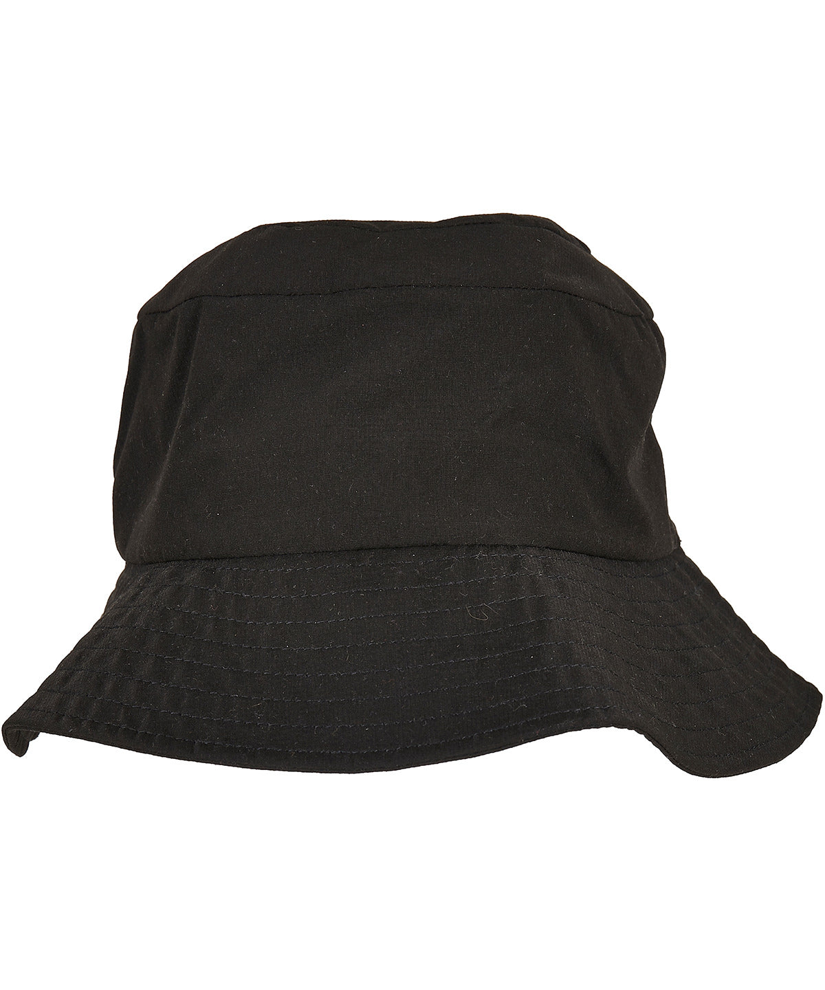 Tryck din logga på Hattar från Flexfit by Yupoong - Anpassa Hatt med elastisk justering Bucket i färgen Svart One Size för företag, föreningar och privatpersoner