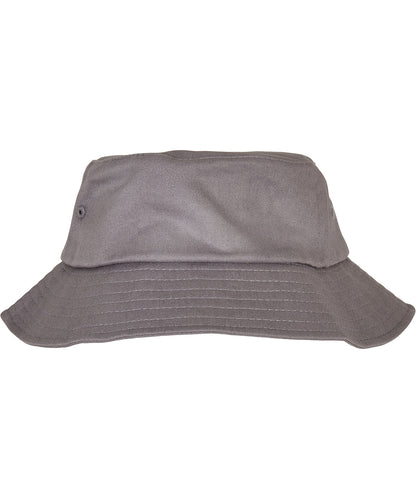 Tryck din logga på Hattar från Flexfit by Yupoong - Anpassa Barn Flexfit bomull twill bucket hatt i färgen för företag, föreningar och privatpersoner
