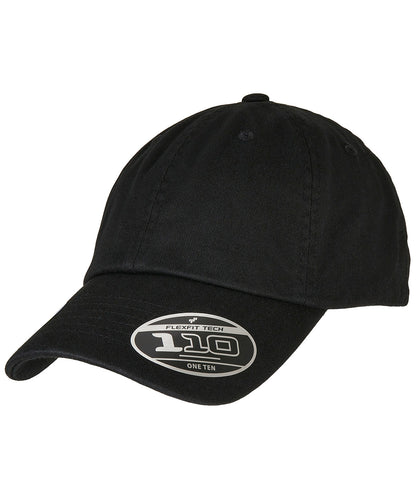 Tryck din logga på Kepsar från Flexfit by Yupoong - Anpassa Eco washing 110 ostrukturerad alpha cap i färgen Svart One Size för företag, föreningar och privatpersoner