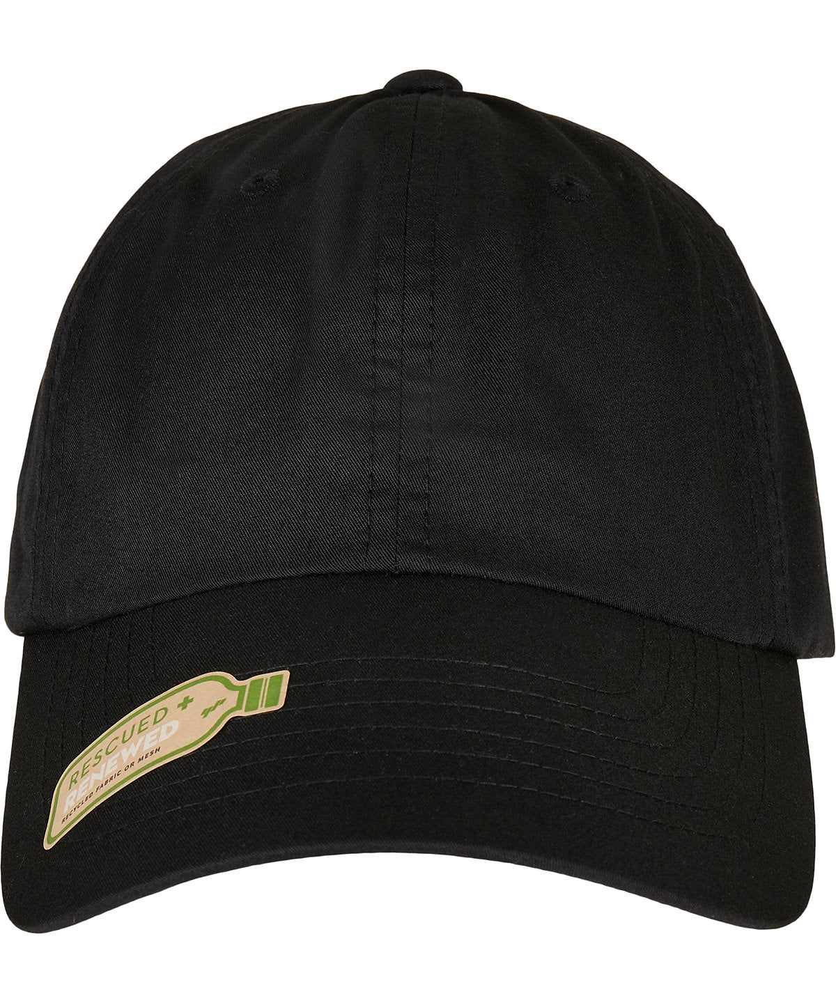 Tryck din logga på Kepsar från Flexfit by Yupoong - Anpassa Dad cap i återvunnen polyester i färgen för företag, föreningar och privatpersoner