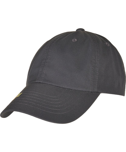 Tryck din logga på Kepsar från Flexfit by Yupoong - Anpassa Dad cap i återvunnen polyester i färgen Mörkgrå One Size för företag, föreningar och privatpersoner