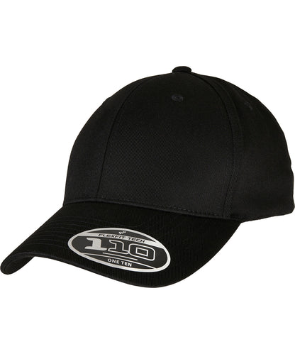 Tryck din logga på Kepsar från Flexfit by Yupoong - Anpassa Flexfit 110 snapback med böjt visir i färgen Svart One Size för företag, föreningar och privatpersoner