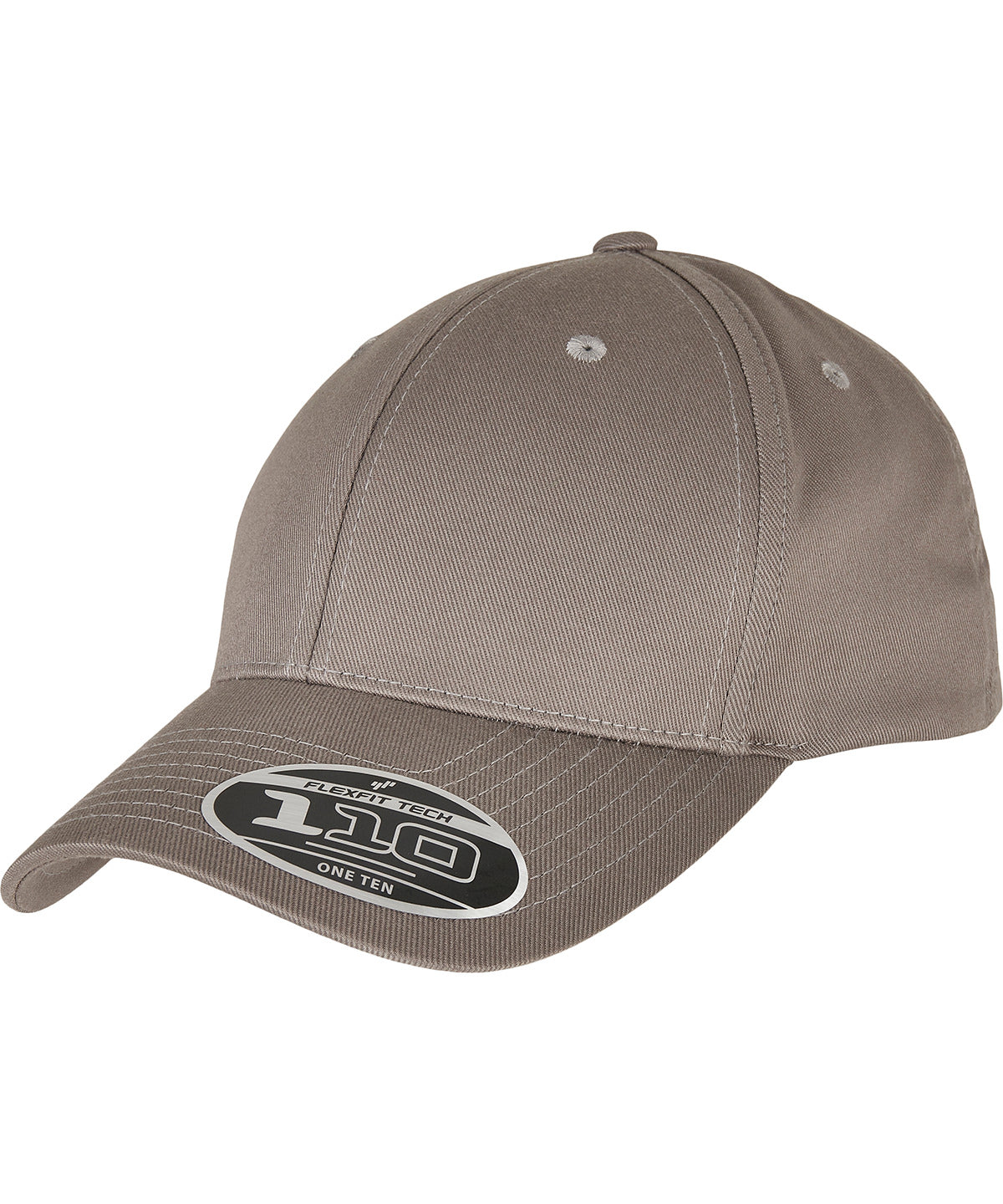 Tryck din logga på Kepsar från Flexfit by Yupoong - Anpassa Flexfit 110 snapback med böjt visir i färgen Mellangrå One Size för företag, föreningar och privatpersoner