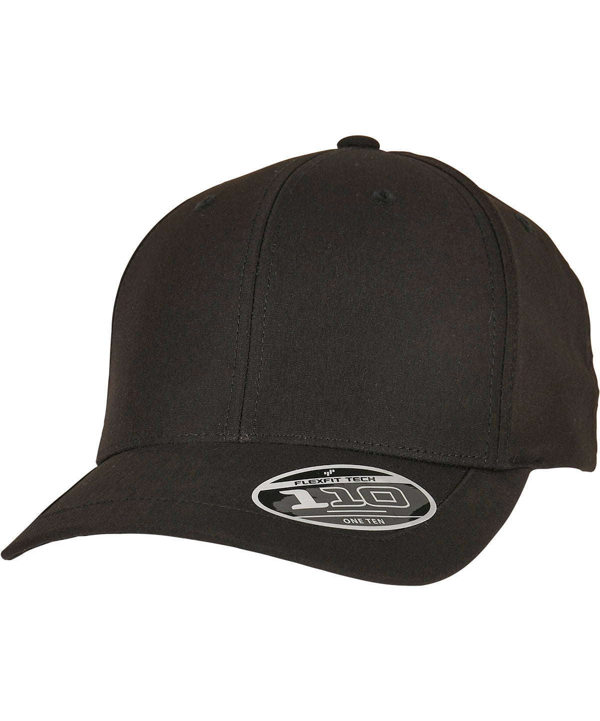 Tryck din logga på Kepsar från Flexfit by Yupoong - Anpassa 110 Flexfit Ripstop snapback i färgen Svart One Size för företag, föreningar och privatpersoner