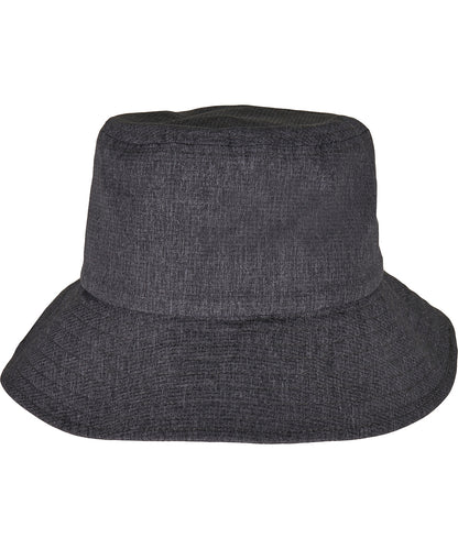 Tryck din logga på Hattar från Flexfit by Yupoong - Anpassa Justerbar Flexfit bucket hat i färgen Ljunggrå One Size för företag, föreningar och privatpersoner